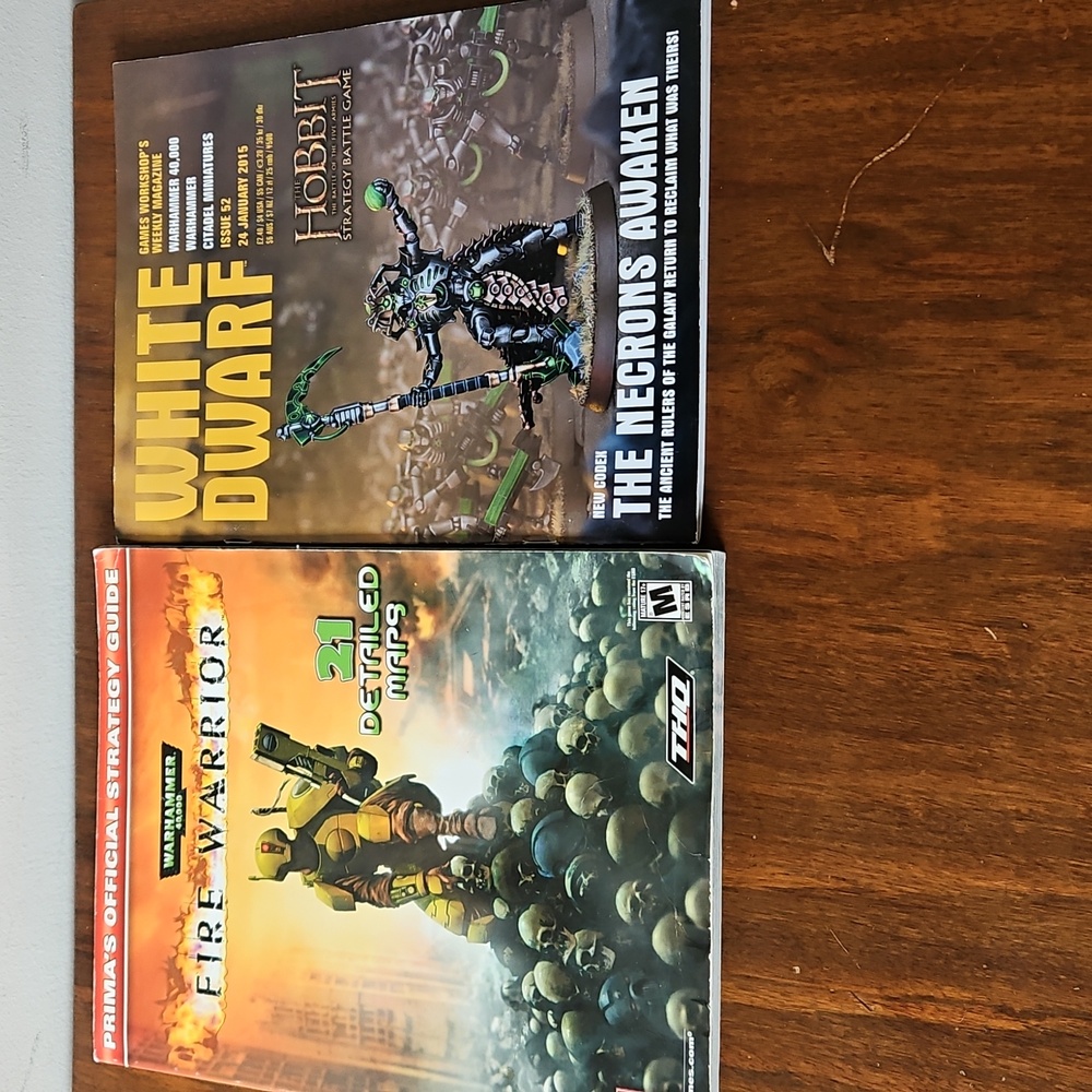 Vintage 2003 Warhammer Fire Warrior Prima Strategy Guide & White Dwarf Issue 52